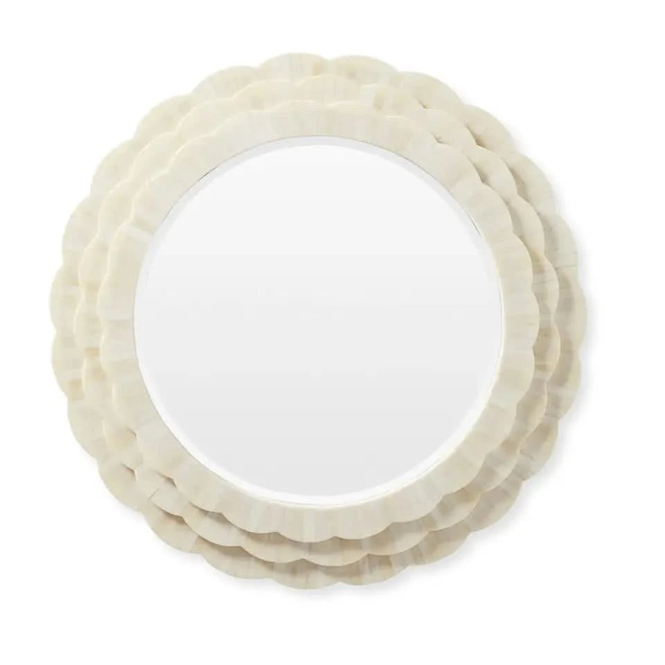 Resin Bone Inlay Round Mirrors