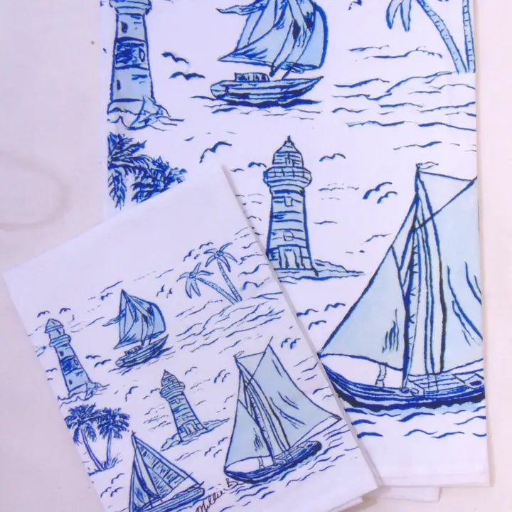 Blue Sailboats Napkins