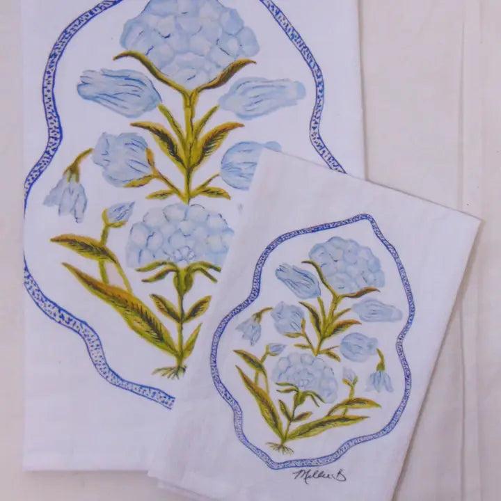Blue Poppy Flower Napkins