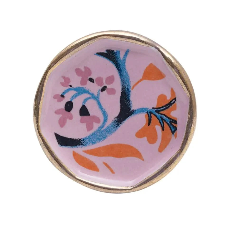 Set of Four Ceramic Door Knobs in White or Pink