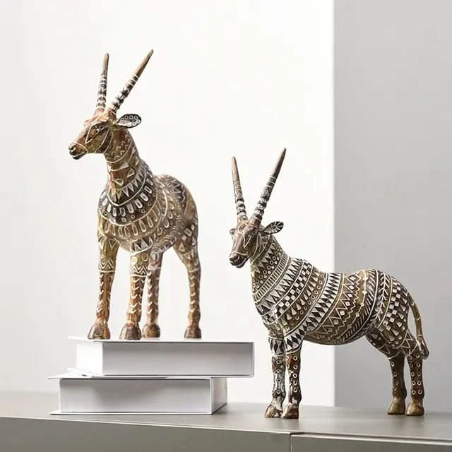 Safari Tribal Oryx Statue