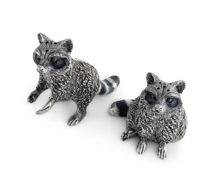 Salt and Pepper Raccoons Set