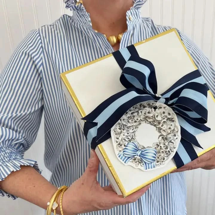 Oyster Wreath Gift Tags Set of 8