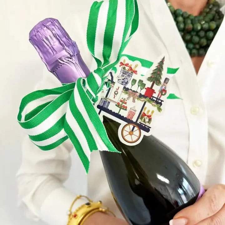 Christmas Bar Cart Gift Tags Set of 8