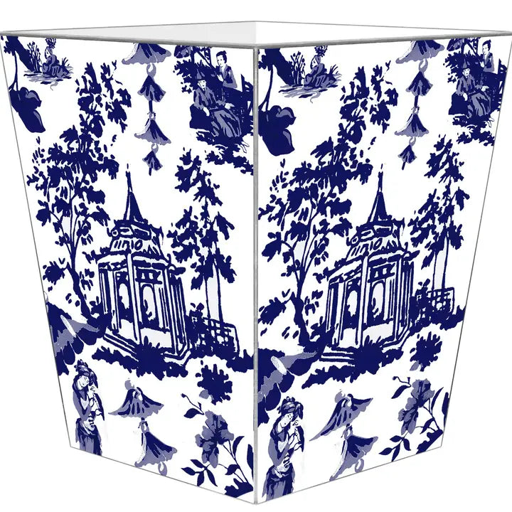 Waste Basket Pagoda in Navy