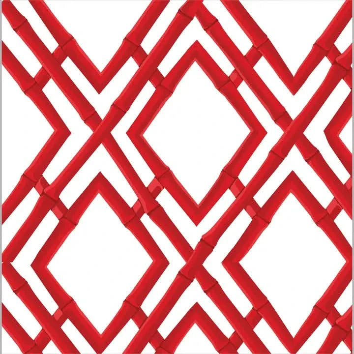 Gift Wrap Sheets Red Bamboo