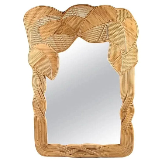 Tropical Bamboo Leaf Mirror