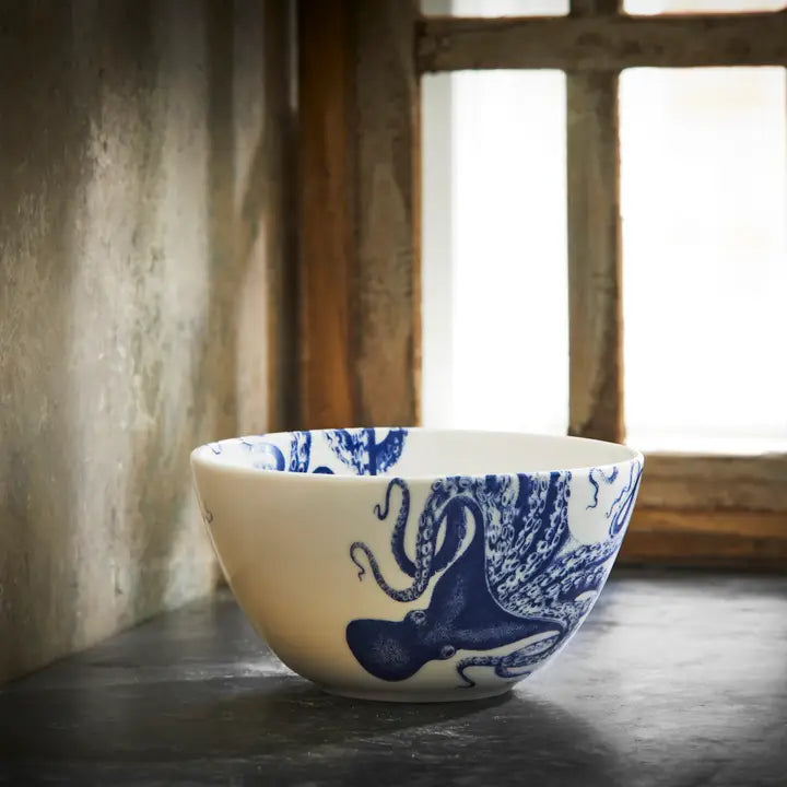 Set of 4 Octopus Cereal Bowls