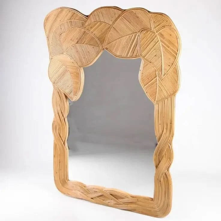 Tropical Bamboo Leaf Mirror