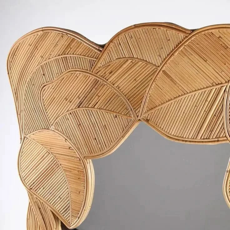 Tropical Bamboo Leaf Mirror