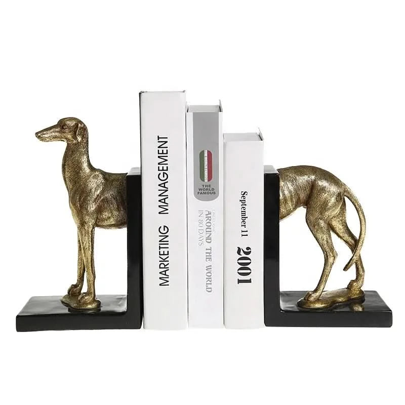 Greyhound Sculpture Bookends