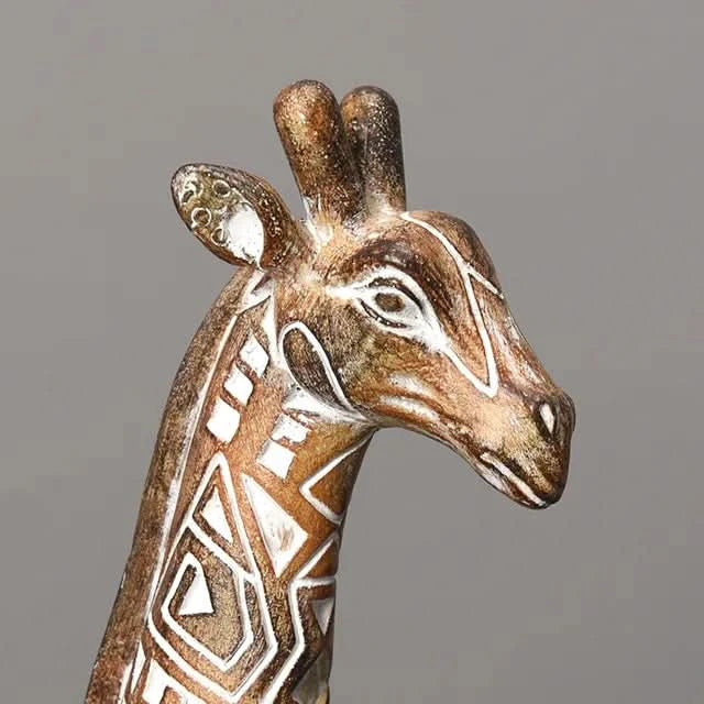 Safari Giraffe Resin Statue