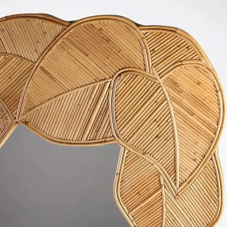 Tropical Bamboo Leaf Mirror