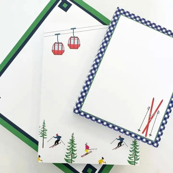 Notepad Ski Set