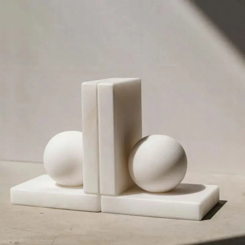 Classic Marble Stone Bookends
