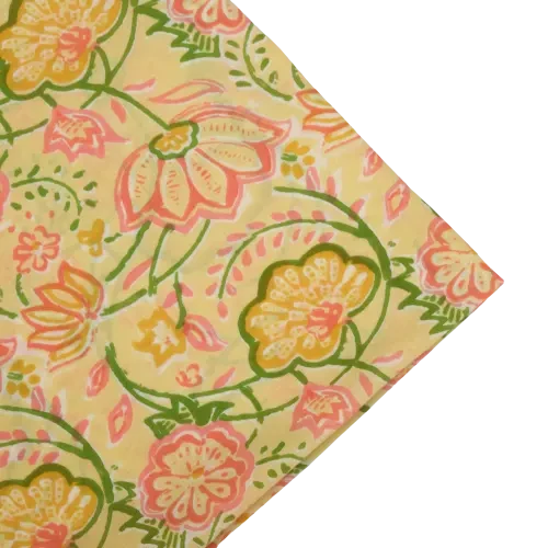 Set of Six Napkins Tropical Print with Tassel