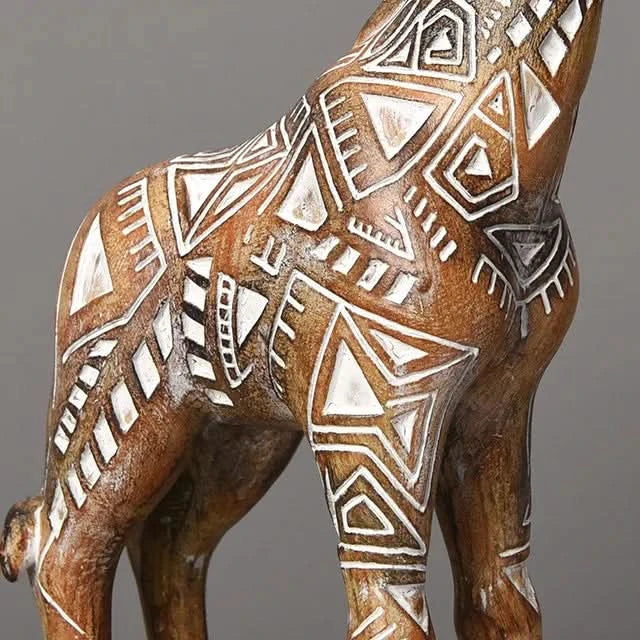 Safari Giraffe Resin Statue