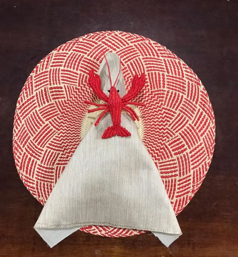 Set of Six Lobster Napkin Rings