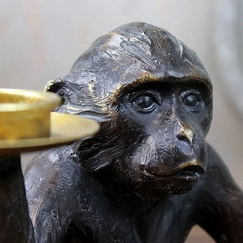 Monkey Double Candle Holder