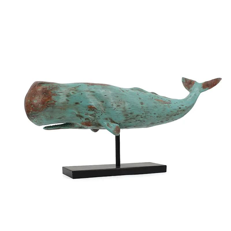 Sperm Whale Statues on stand