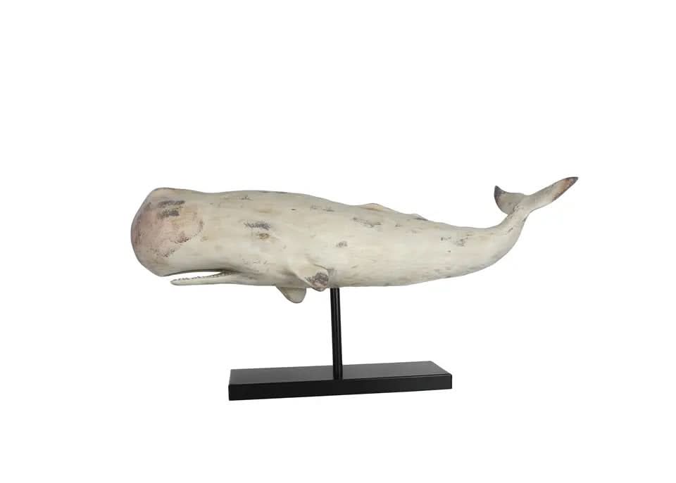 Sperm Whale Statues on stand