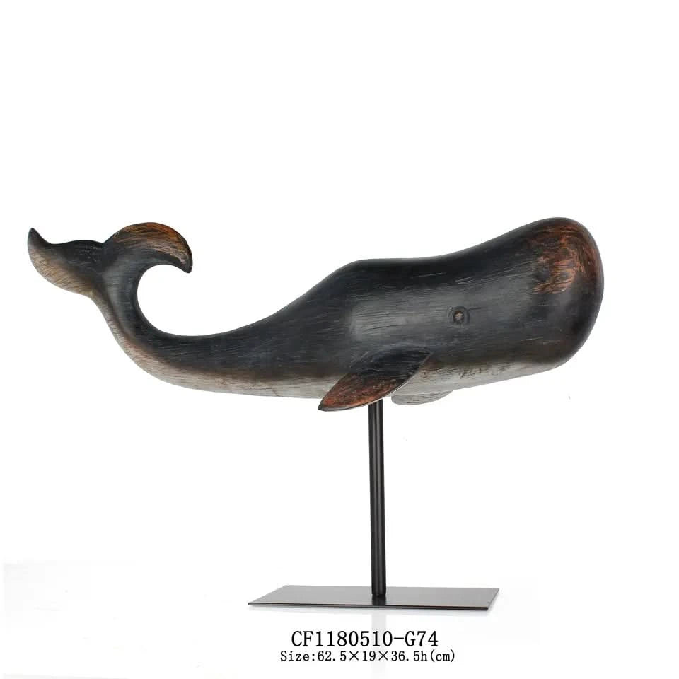 Set of Three Whales on a Stand