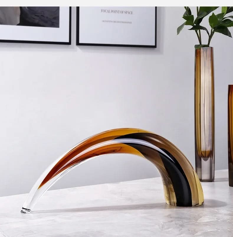Glass Horn Sculpture