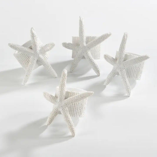 Starfish Napkin Rings Set of 6