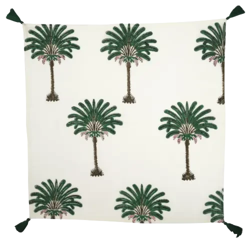 Set of Six Napkins in Palmtree Print