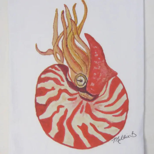Red Nautilus Napkins
