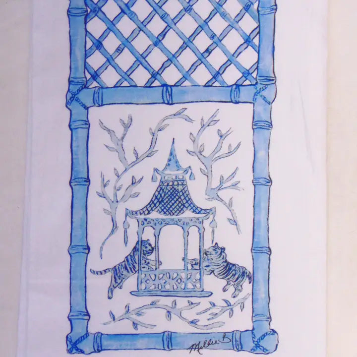 Blue Pagoda Napkins