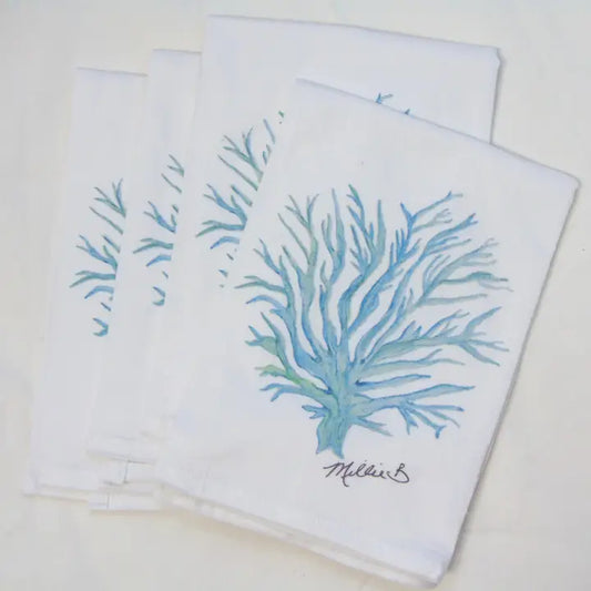Blue Coral Napkins