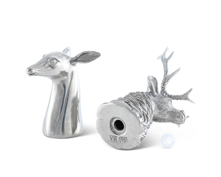 Salt and Pepper Stag and Doe Set