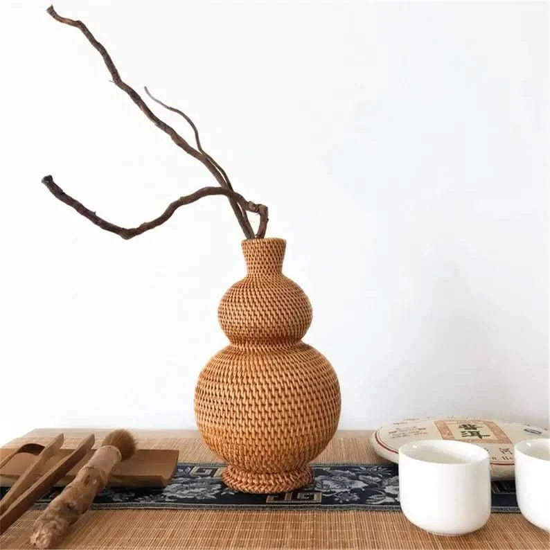 Rattan Bubble Vase