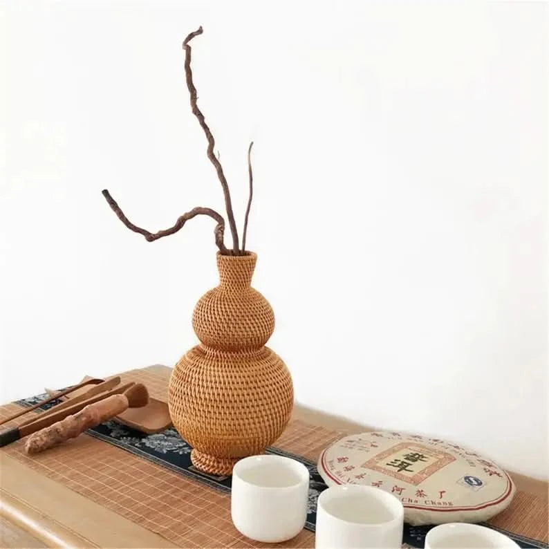 Rattan Bubble Vase