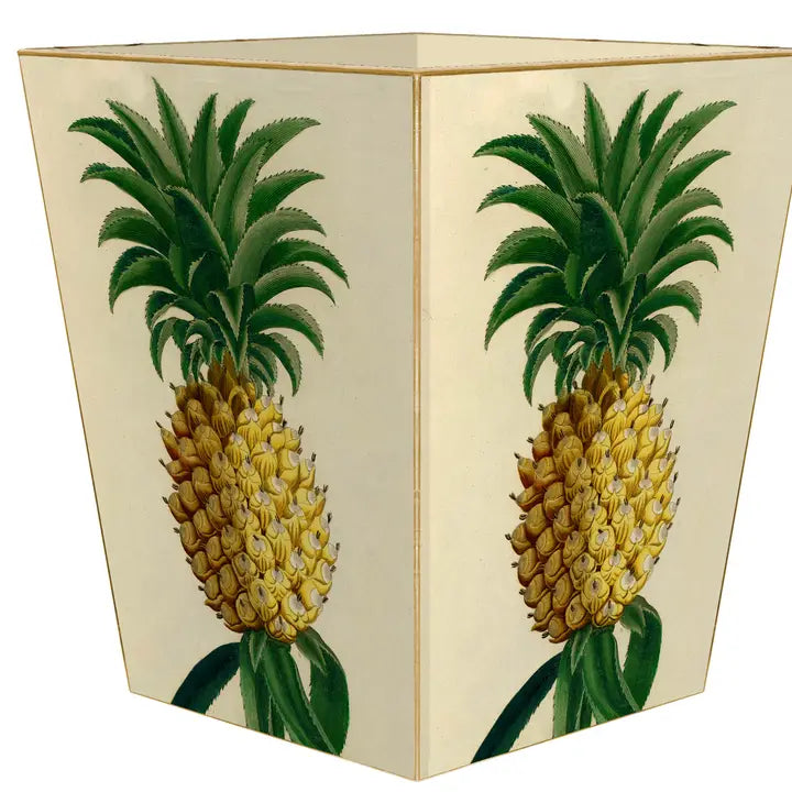 Waste Basket Vintage Pineapple