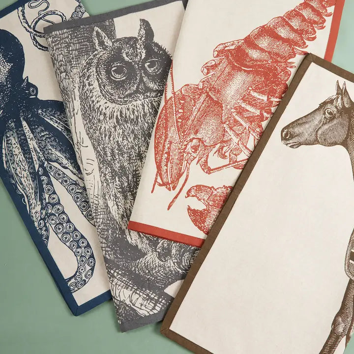 Set of 4 Octopus Printed Napkins