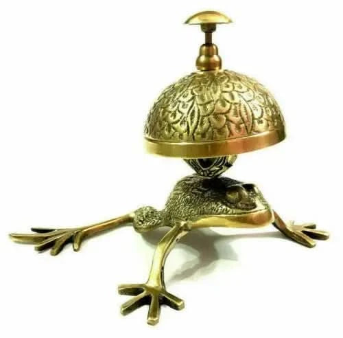 Vintage Brass Frog Bell