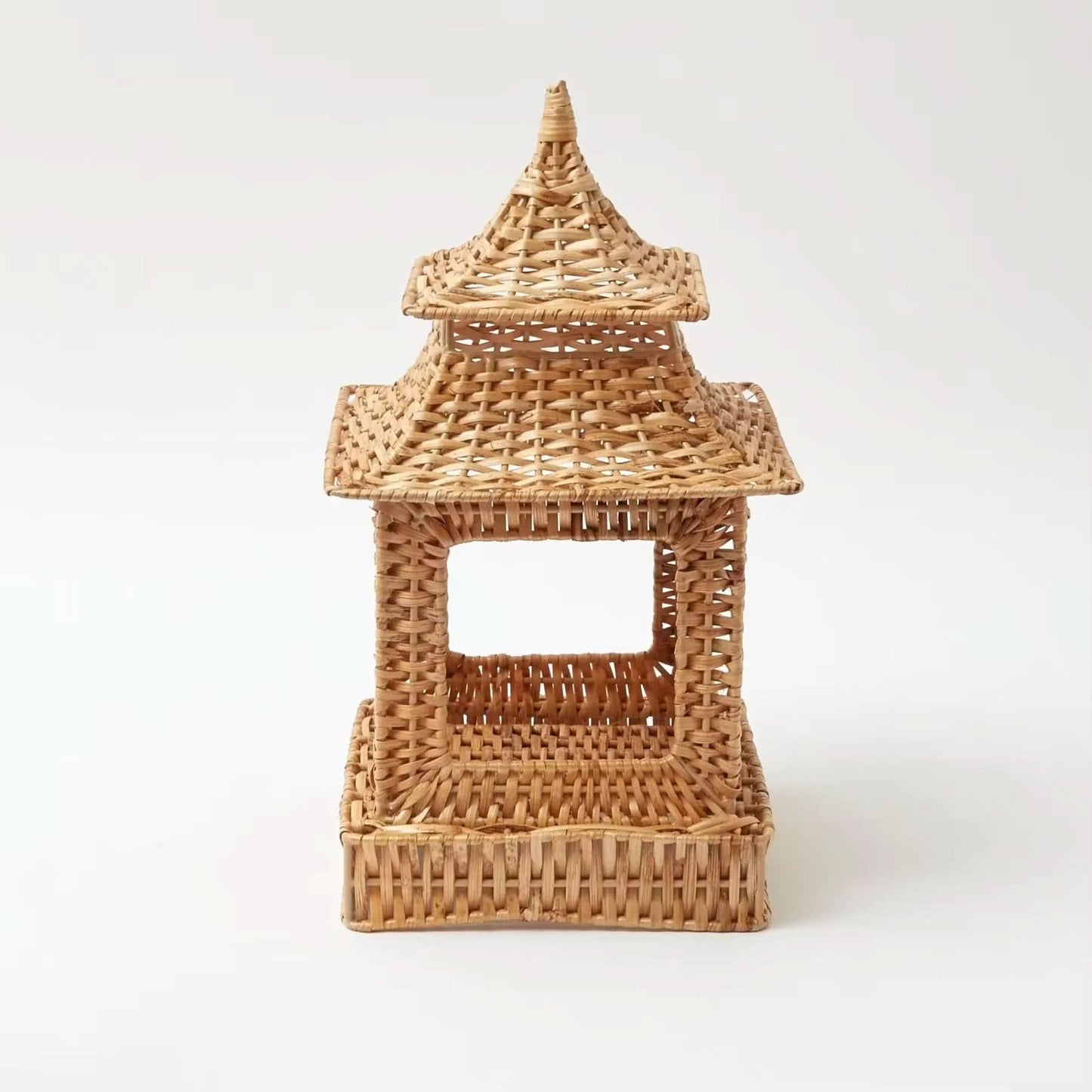 Set of Two Rattan Pagoda's