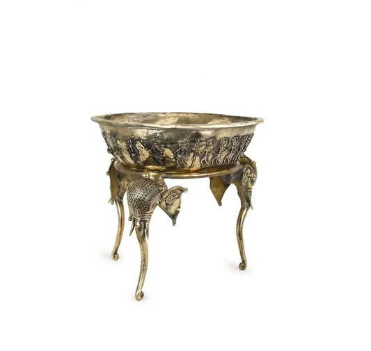 Brass Elephant Bowl