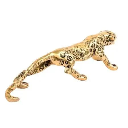 Vintage Brass Leopard Door Handles