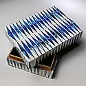 Set of Two Blue and White Inlay Boxes