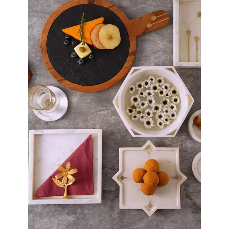 Marble Tray with Inlay
