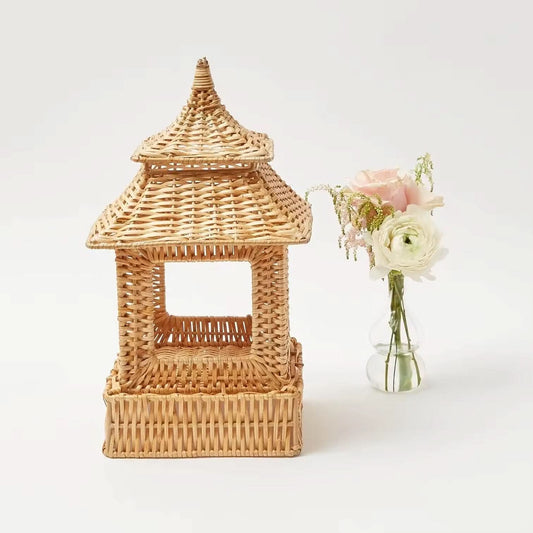 Set of Two Rattan Pagoda's
