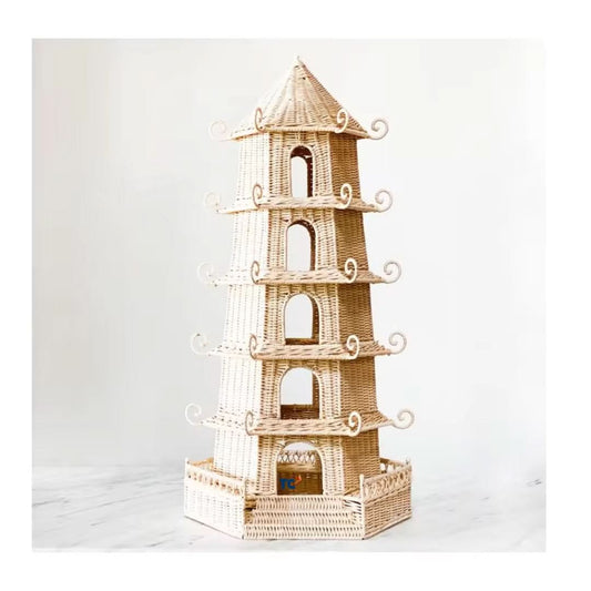 Set of Two Tall Pagoda's