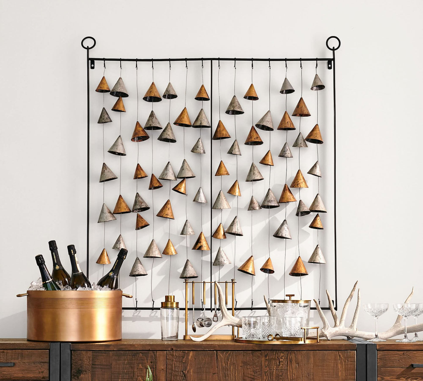 Large Metal Brass Ice Bucket Tub