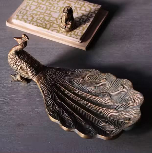 Brass Peacock Dish