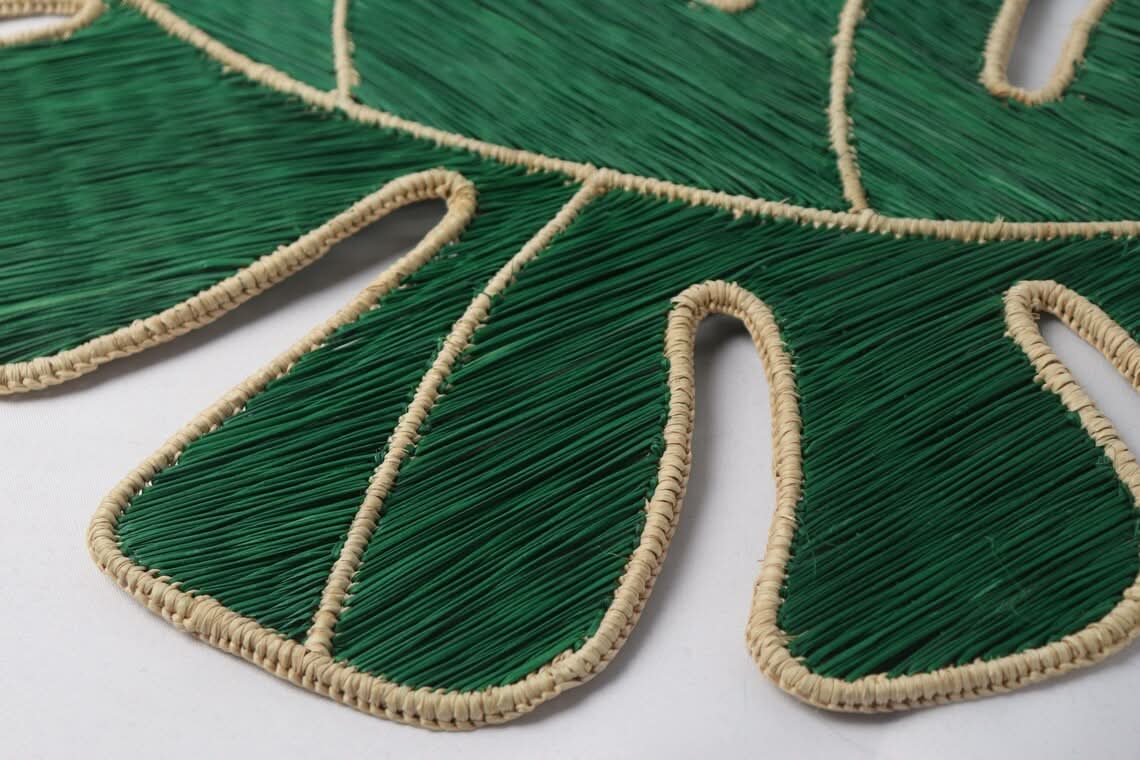 Set of Four Big Leaf Placemats