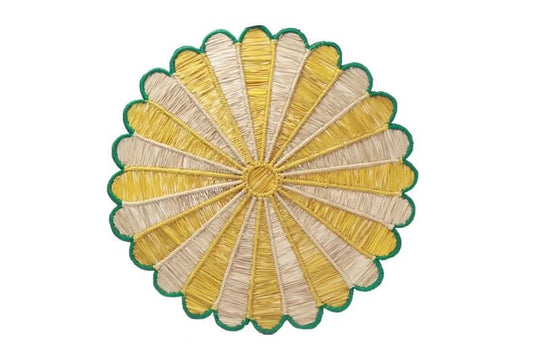 Set of Four Summer Palm Leaf Placemats