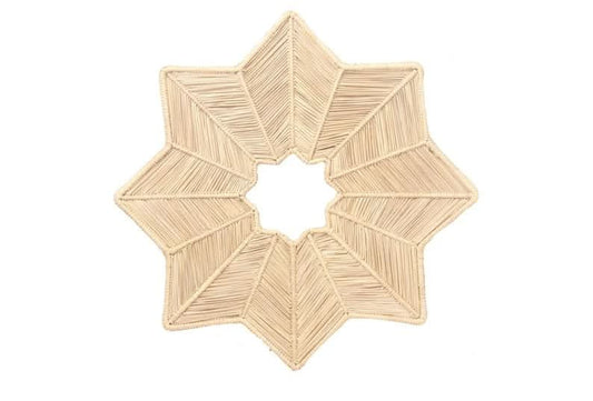 Set of Four Star Palm Leaf Placemats